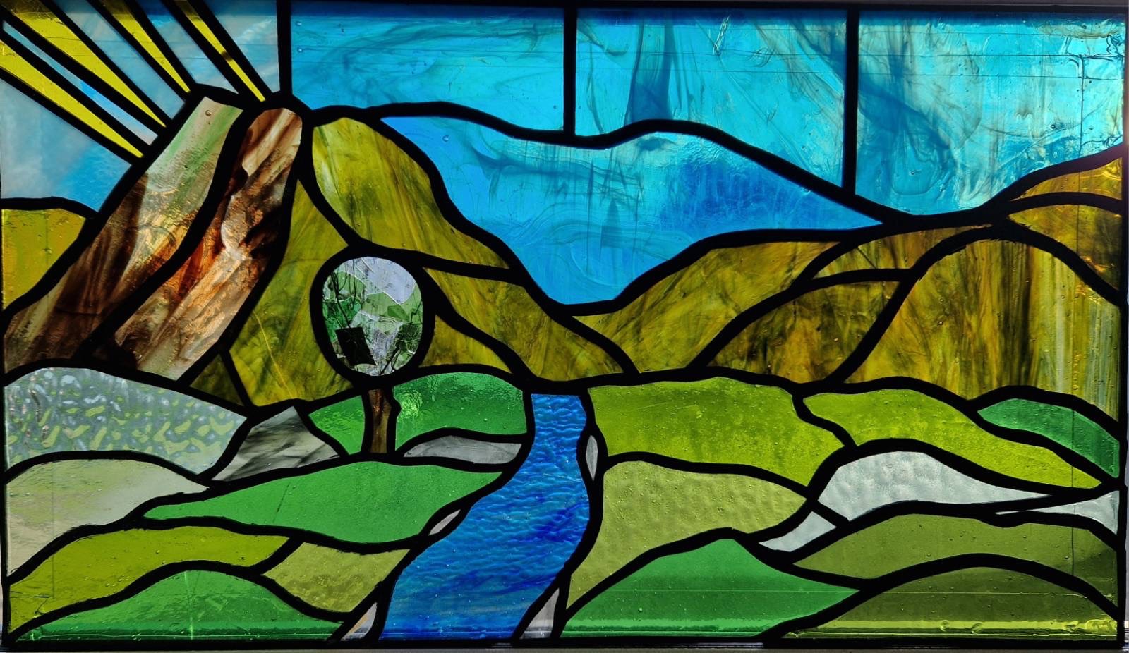 Stained Glass Art Panel